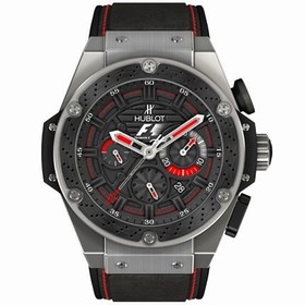 Hublot F1 King Power Black Dial Black Rubber Men's Watch 703.ZM.1123.NR.FMO10