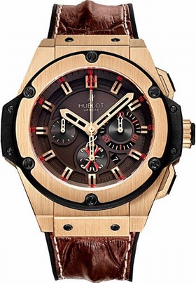 Hublot King Power Arturo Fuente Automatic Brown Dial 18 kt Rose Gold Men's Watch 703.OX.3113.HR.OPX2