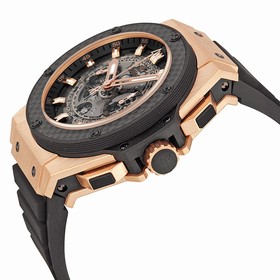 Hublot King Power Unico Black Dial Rose Gold Automatic Men's Watch 701OQ0180RX