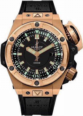 Hublot Oceanographic Black Dial Black Rubber Automatic Men's Watch 731OX1170RX