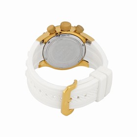 Invicta Bolt Chronograph Champagne Dial White Silicone Men's Watch 16107