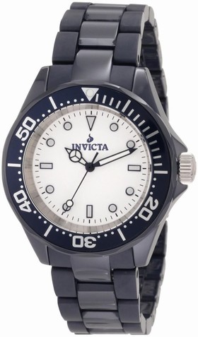 Invicta Ceramics White Dial Blue Ceramic Men's Watch 1183
