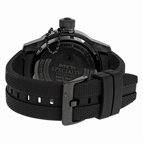 Invicta Corduba Multi-Function Black Dial Black Polyurethane Band Men's Watch 1796
