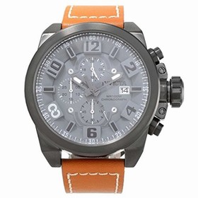 Invicta Corduba Chronograph Grey Dial Tan Leather Men's Watch 18993