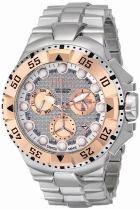 Invicta Excursion Chronograpg Grey Dial Stainless Steel Men's Watch 15982