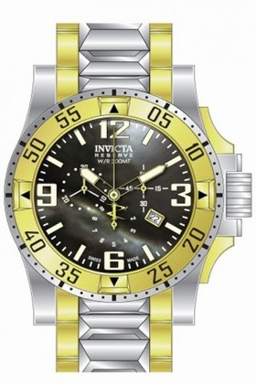 Invicta Excursion Chronograph Black Dial Rose Gold-tone PVD Men's Watch 14043