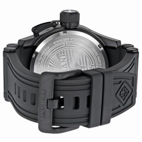 Invicta Flight Collection Black Dial Black Rubber GMT Chronograph Men's Watch 1748