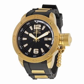Invicta Force Black Black Dial Black Polyurethane Men's Watch 12964