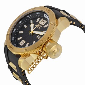 Invicta Force Black Black Dial Black Polyurethane Men's Watch 12964