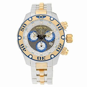 Invicta Hydromax Chronograph Black and Silver Dial Two-tone Men's Watch 19015
