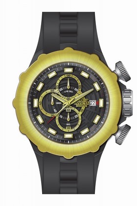 Invicta I Force Chronograph Black Dial Black Polyurethane Men's Watch 16910