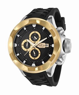 Invicta I Force Chronograph Black Dial Black Silicone Men's Watch 16897