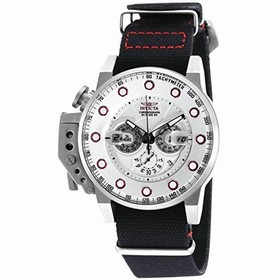 Invicta I-Force Chronograph Silver Dial Black Nylon Men's Watch 18693