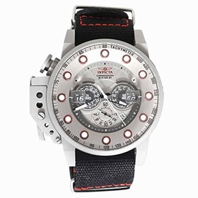 Invicta I-Force Chronograph Silver Dial Black Nylon Men's Watch 18695