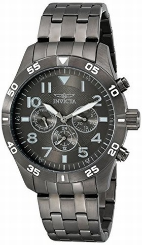 Invicta I-Force Multi-Function Gunmetal Dial Gunmetal Ion-plated Men's Watch 19205