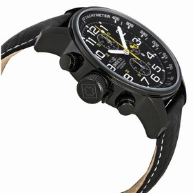 Invicta Lefty Chronograph Black Dial Black PVD Stainless Steel Men's Watch 3332
