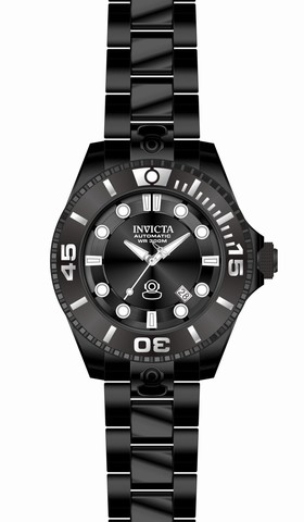 Invicta Pro Diver Automatic Black Dial Black Ion-plated Men's Watch 19811