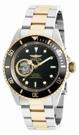 Invicta Pro Diver Automatic Black Dial Two-tone Men's Watch 20438