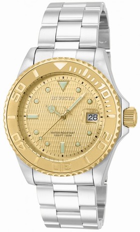 Invicta Pro Diver Automatic Champagne Dial Stainless Steel Men's Watch 14756