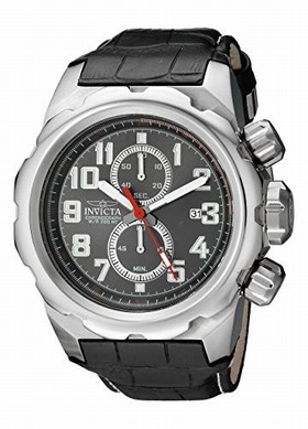 Invicta Pro Diver Black Dial Black Leather Men's Watch 15068