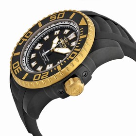 Invicta Pro Diver Black Dial Black Polyurethane Men's Watch 14668