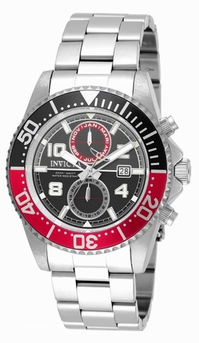 Invicta Pro Diver Black Dial Stainless Steel Men's Watch 18516