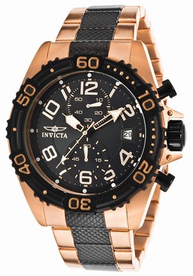 Invicta Pro Diver Chronograph Black Dial Two-tone Men's Watch 15423