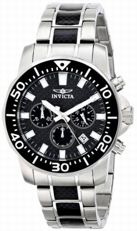 Invicta Pro Diver Chronograph Black Dial Two-tone Men's Watch 17253