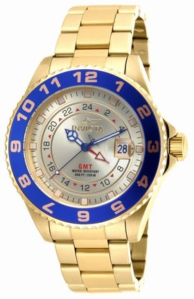 Invicta Pro Diver GMT Champagne Dial Two-tone Men's Watch 18243