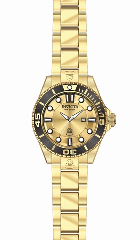 Invicta Pro Diver Gold Dial Gold-plated Ladies Watch 19819