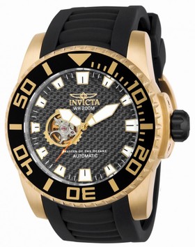 Invicta Pro Diver Grey Dial Black Polyurethane Men's Watch 14682