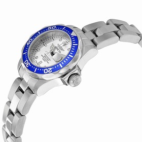 Invicta Pro Diver Silver Dial Stainless Steel Ladies Watch 14125