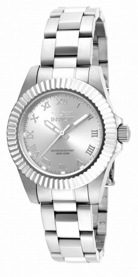 Invicta Pro Diver Silver Dial Stainless Steel Ladies Watch 16761