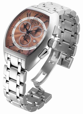Invicta Reserve Chronograph Rose Dial Stainless Steel Men's Watch 17280
