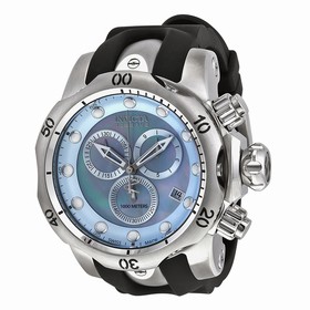 Invicta Reserve Subaqua Venom Chronograph Mother of Pearl Dial Black Polyurethane Men's Watch 6118