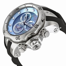 Invicta Reserve Subaqua Venom Chronograph Mother of Pearl Dial Black Polyurethane Men's Watch 6118