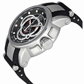 Invicta S1 Black Dial Chronograph Tachymeter Black Rubber Strap Men's Watch 0893