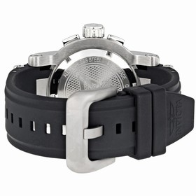 Invicta S1 Black Dial Chronograph Tachymeter Black Rubber Strap Men's Watch 0893