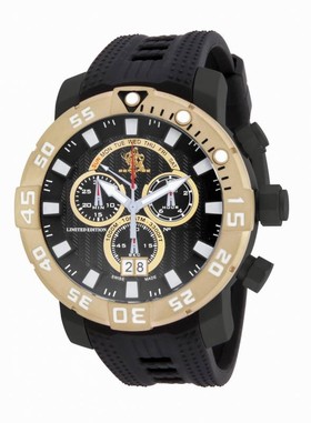 Invicta Sea Base Chronograph Black Dial Black Rubber Men's Watch 14254