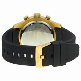 Invicta Signature Chronograh Black Dial Black Polyurethane Men's Watch 7502