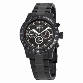Invicta Signature II Chronograph Black Dial Black PVD Steel Men's Watch 7352