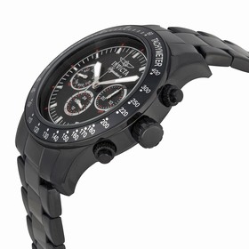 Invicta Signature II Chronograph Black Dial Black PVD Steel Men's Watch 7352