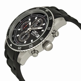 Invicta Signature II Chronograph Black Dial Black Rubber Men's Watch 7394