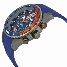 Invicta Signature II Chronograph Blue Dial Black Polyurethane Men's Watch 7506