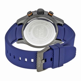 Invicta Signature II Chronograph Blue Dial Black Polyurethane Men's Watch 7506
