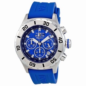 Invicta Signature II Chronograph Blue Dial Exhibition Back Men's Watch 7378
