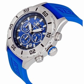 Invicta Signature II Chronograph Blue Dial Exhibition Back Men's Watch 7378