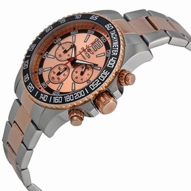 Invicta Signature II Chronograph Rose Gold-tone Dial Two-Tone Stainless Steel Men's Watch 7409