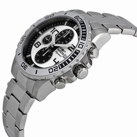Invicta Signature II Chronograph Silver-tone and Black Dial Stainless Steel Men's Watch 7388