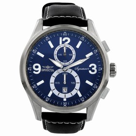 Invicta Signature II Elegant Blue Dial Chronograph Men's Watch 7416